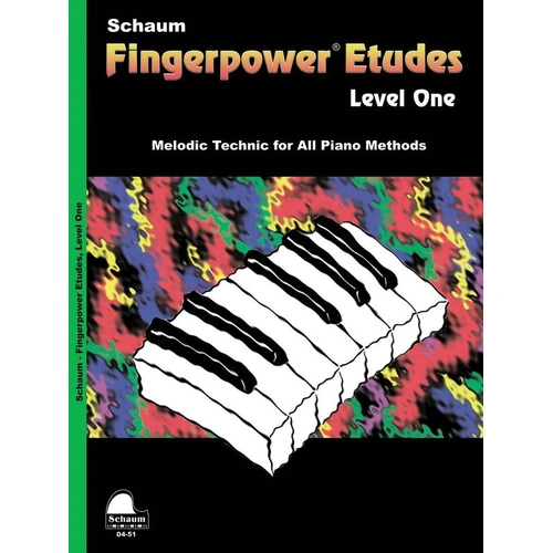 Schaum Fingerpower Etudes Level 1 - 24 Pages, Piano Series