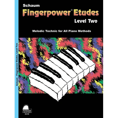Schaum Fingerpower Etudes Level 2 for Piano, 24 Pages, Schaum Publications