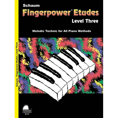 Schaum Fingerpower Etudes Level 3 for Piano, 24 Pages, Schaum Publications