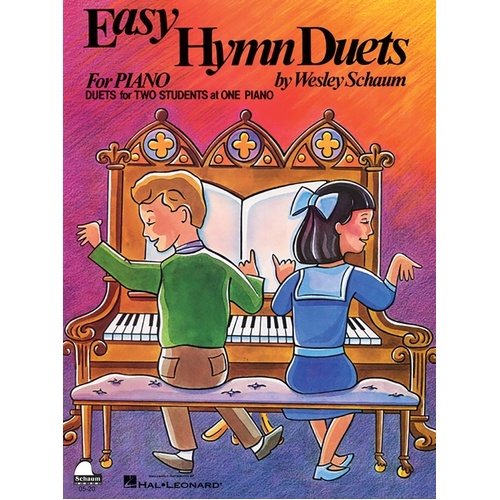 Easy Hymn Duets For Piano Arr Schaum Softcover Book (Piano)