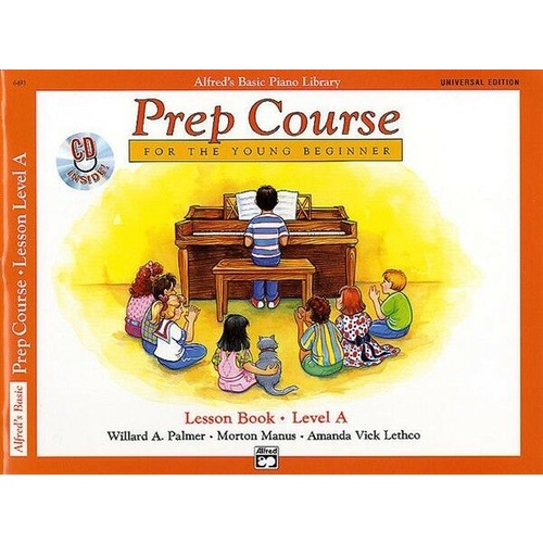 ABPL Prep Course Piano Lesson Book and CD Level A Tuition Alfred's