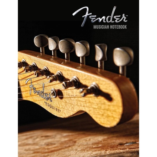 Fender Musician Notebook for Guitar - 144 Pages with Staff Paper, Tablature, Lyrics, and Grid Pages