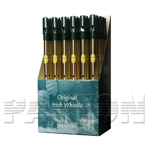 Feadog Brass D Whistle Display 36