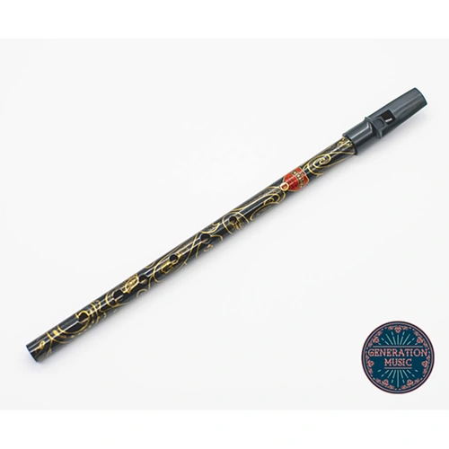 Generation Boho D Whistle Paisley Black and Gold Design