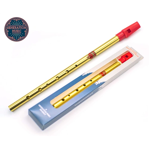 Generation Flageolet Lacquer Bb Whistle, Nickel Finish, Made in England