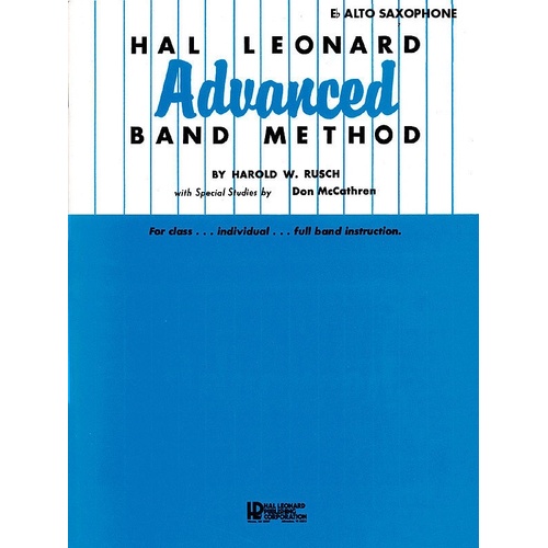 Advanced Method E Flat Alto Sax (Softcover Book)