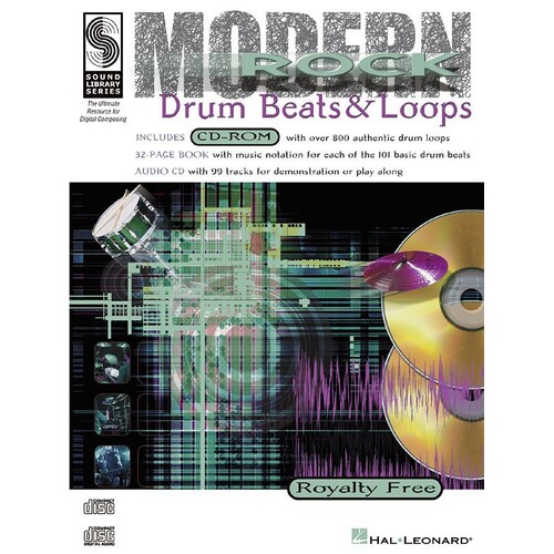 Modern Rock Beats And Loops Book/CD Drum (Softcover Book/CD)