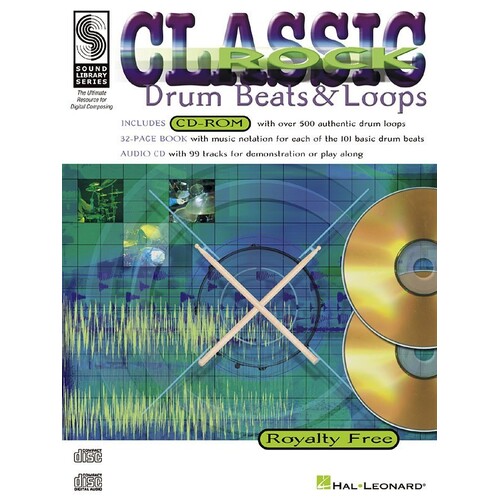 Classic Rock Beats And Loops Book/CD Drum (Softcover Book/CD)