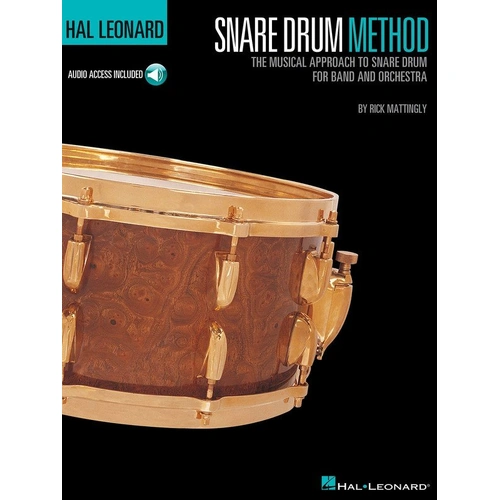 Hal Leonard Snare Drum Method Book with CD for Beginners