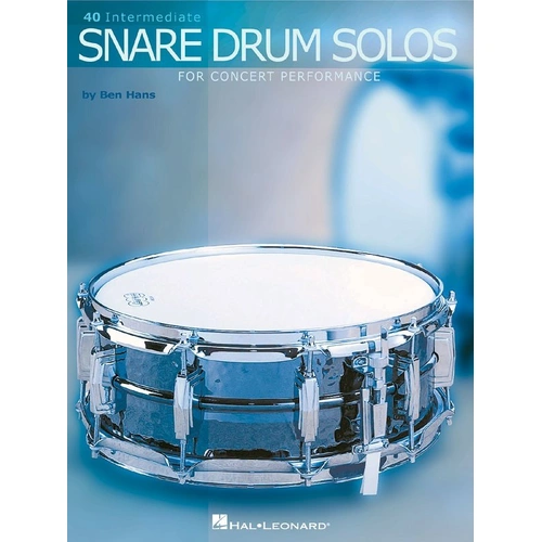 40 Intermediate Snare Drum Solos - Hal Leonard, 48 Pages, Drum Notation
