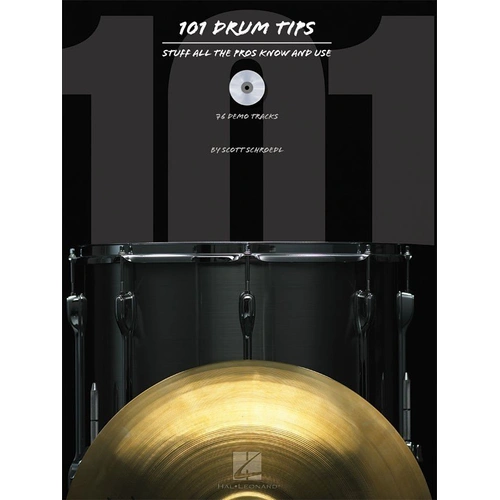101 Drum Tips Book with CD by Hal Leonard
