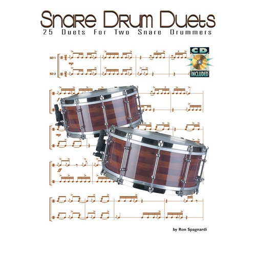 25 Duets For Snare Drum Book/CD (Softcover Book/CD)