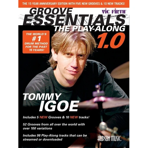 Groove Essentials 1.0 Play-Along by Vic Firth - Drums Method with Online Audio Access