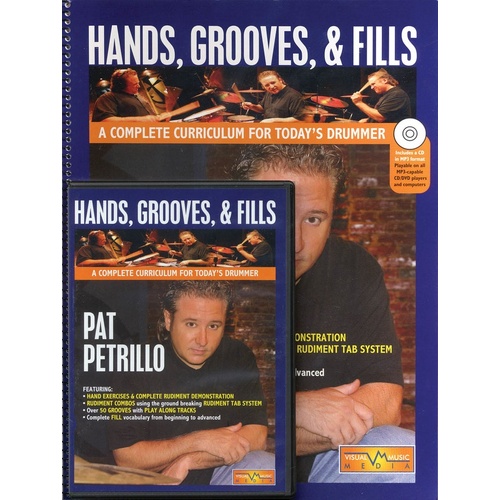 Hands Grooves Fills Book / CD / DVD Pack (Softcover Book/DVD)