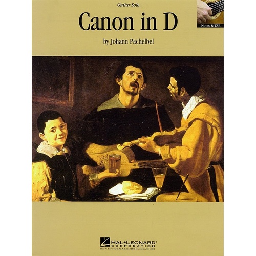 Canon in D Guitar Solo Notes & Tab by Hal Leonard