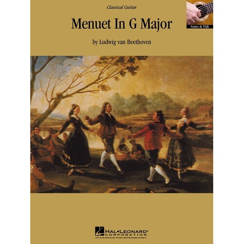 Menuet In G Major Guitar Sheet Notes and TAB 