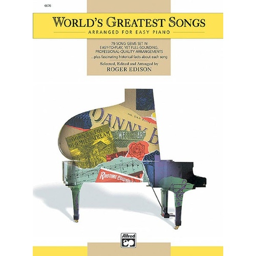 Worlds Greatest Songs Easy Piano PVG Arr Edison