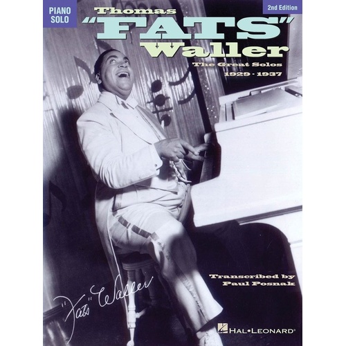 Thomas Fats Waller Piano Solos 1929-1937 - Hal Leonard Edition, 16 Songs, 128 Pages, Piano Solo Format