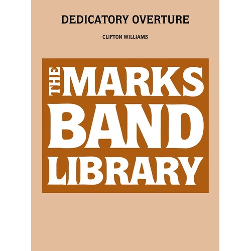 Dedicatory Overture Concert Band (Music Score/Parts)