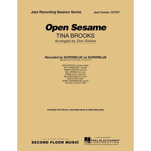 Open Sesame Jazz Octet (Music Score/Parts)