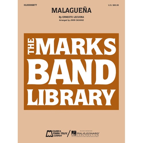 Malaguena Concert Band Arr Cacavas (Music Score/Parts)