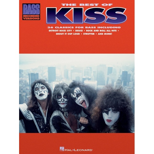 Best Of Kiss For Bass Guitar TAB Rv (Softcover Book)