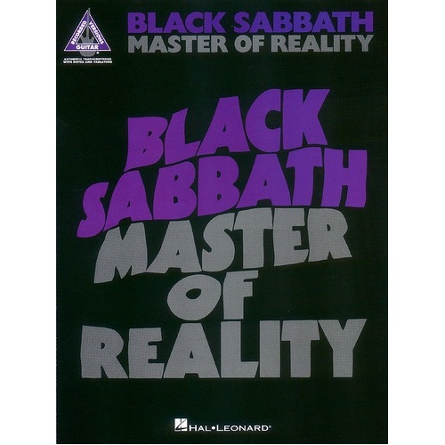Black Sabbath - Master of Reality Guitar Tab RV 40 Pages Hal Leonard