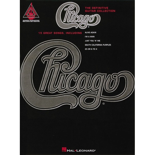 Chicago - Definitive Guitar Collection Guitar TAB Rv (Softcover Book)