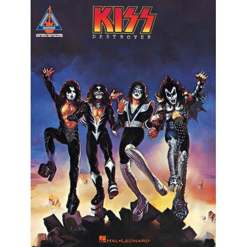 Kiss - Destroyer Guitar Tab Book - Hal Leonard - 64 Pages - Guitar Recorded Version