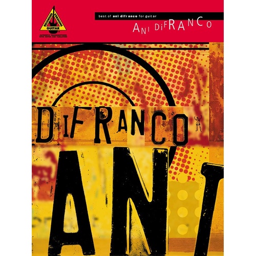 Best Of Ani Difranco For Guitar TAB (Softcover Book)