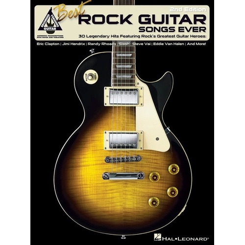 Best Rock Guitar Songs Ever 2nd Edition - Guitar Tab with Lyrics & Chords
