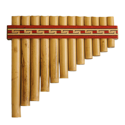 Schwarz Bamboo Panpipes Syrinx 12 Note C (A-E)