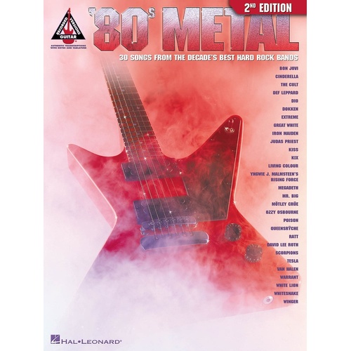 80s Metal 2nd Edition Rec Versions Guitar TAB (Softcover Book)