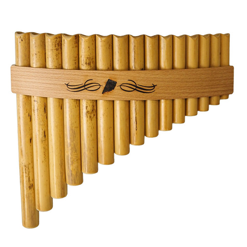 Bamboo Panpipes 15 Note C (G-G) - Curved, Made in Austria by Schwarz