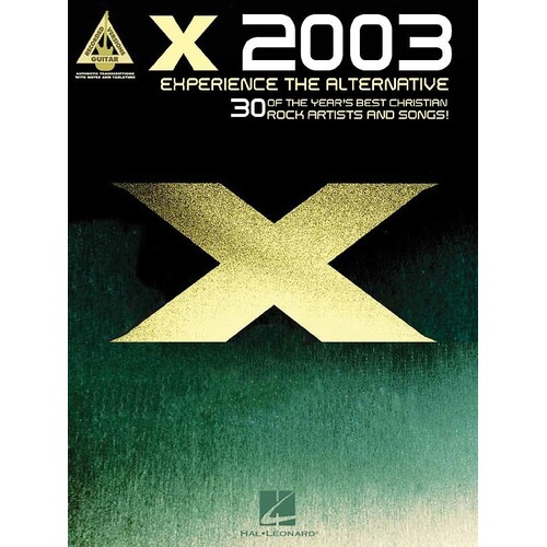 X 2003 Experience The Alternative Guitar TAB 