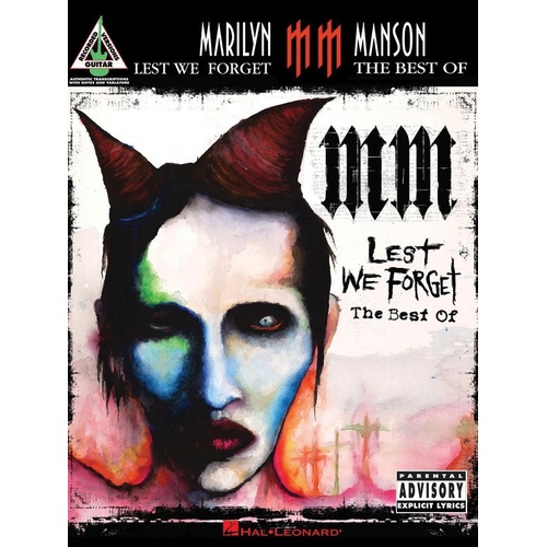 Marilyn Manson - Lest We Forget: The Best of Guitar TAB Songbook