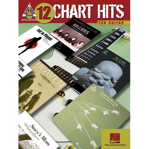 12 Chart Hits For Guitar Guitar TAB 