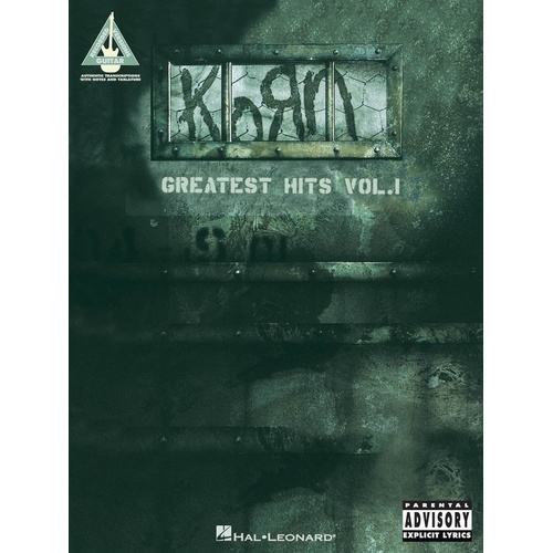 Korn - Greatest Hits Vol 1 Guitar TAB Rv (Softcover Book)