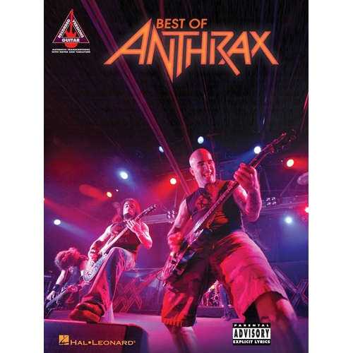 Best Of Anthrax Recorded Version Guitar TAB (Softcover Book)
