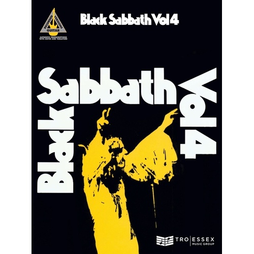 Black Sabbath Vol 4 Guitar Recorded Versions (Softcover Book)