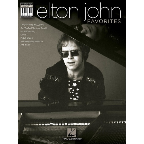 Elton John Favorites Note For Note Kybd Transcriptions (Softcover Book)