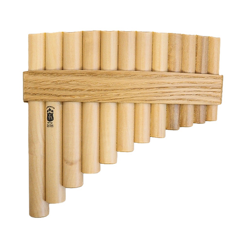 Gibonus Curved Panflute - 12-Note Maple Key C-Major (C2-G3)