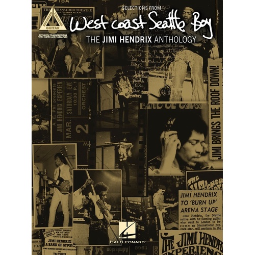 West Coast Seattle Boy Hendrix Anthology Guitar TAB Rv (Softcover Book)