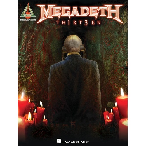 Megadeth Th1rt3en Guitar Recorded Version Tab Book