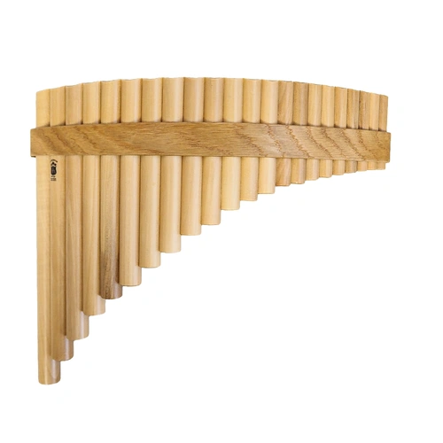 Gibonus 22-Note Curved Panflute in G-Major (E1-E4) - Handcrafted Maple Panpipes from Poland
