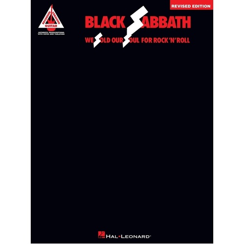Black Sabbath - We Sold Our Soul For Rock N Roll TAB (Softcover Book)