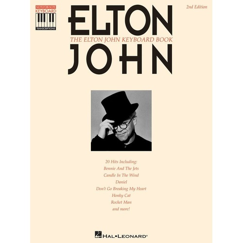 Elton John Keyboard Songbook by Hal Leonard - 20 Best Songs, 184 Pages, Note-for-Note Transcriptions