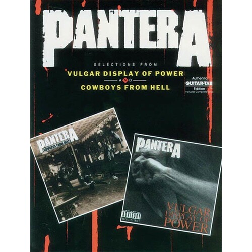 Vulgar Display Of Power / Cowboys From Hell Guitar (Softcover Book)