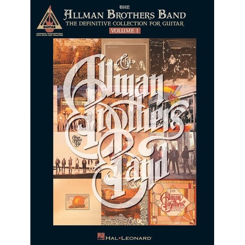 Allman Brothers Definitive Collection Guitar Volume 1 TAB RV