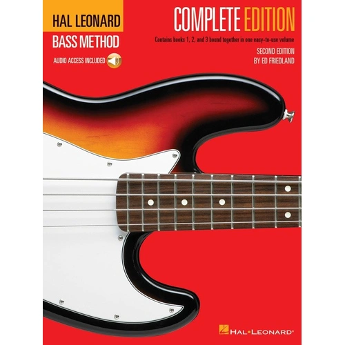 Hal Leonard Bass Method Complete Edition Books 1-3 with Online Audio Examples